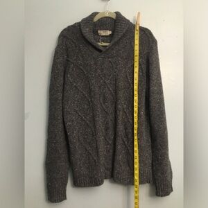 Luca nobili Gray Cable Knit Sweater